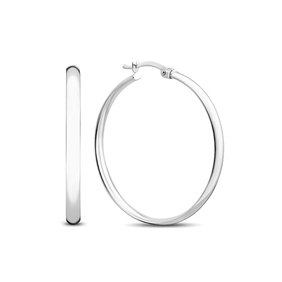 Noa Serane White Gold Earrings