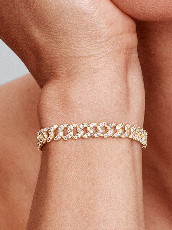 Gold Paved Cuban Bracelet