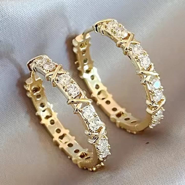 Radiant Gold Hoop Earrings