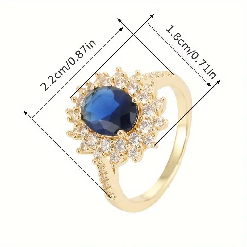 Saphirae Ring by Vionne | Crafted in White Gold