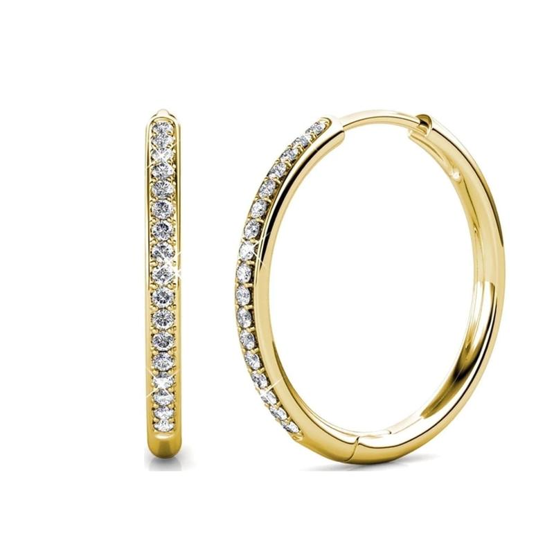 Sorel Pave Earrings in White Gold