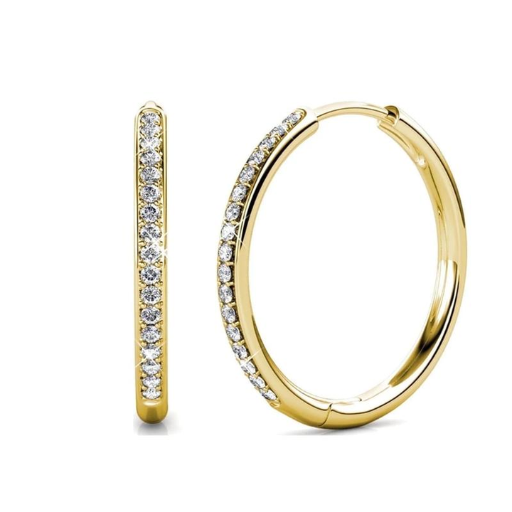 Sorel Pave Earrings in White Gold