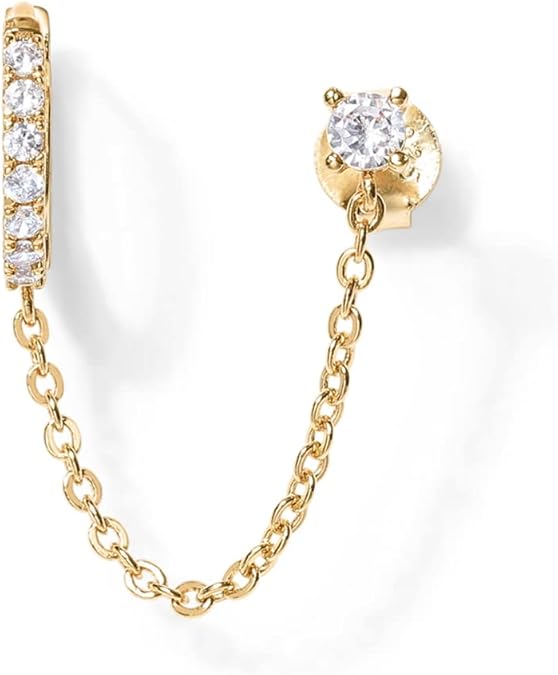 Gold Adella Chain Earrings