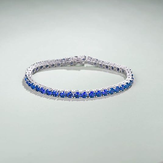 White Gold Sapphire Tennis Bracelet