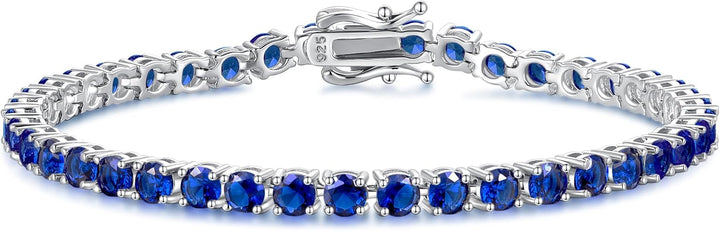 White Gold Sapphire Tennis Bracelet