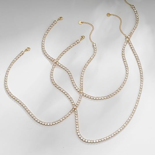 Gold Tennis Necklace