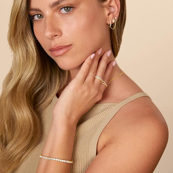 Gold Adella Chain Earrings