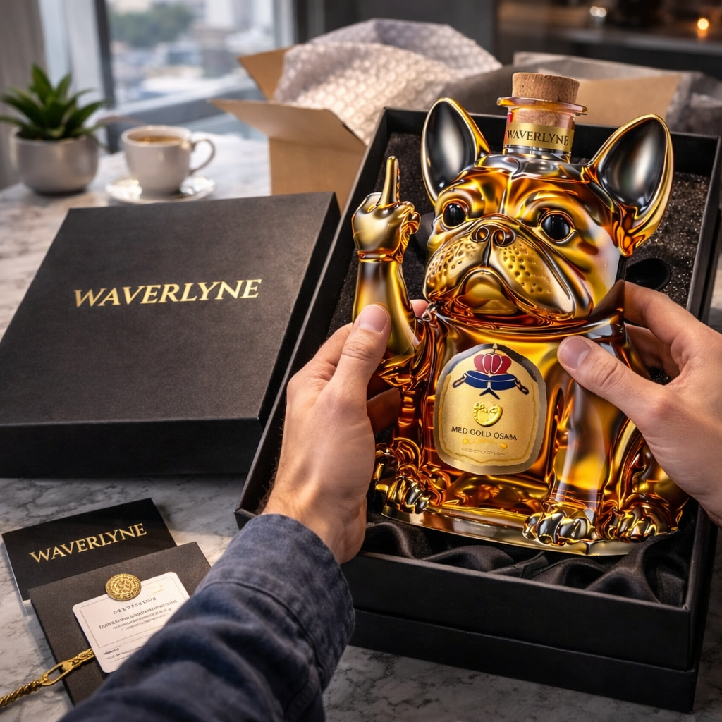 Dog-Themed Whisky Bottle