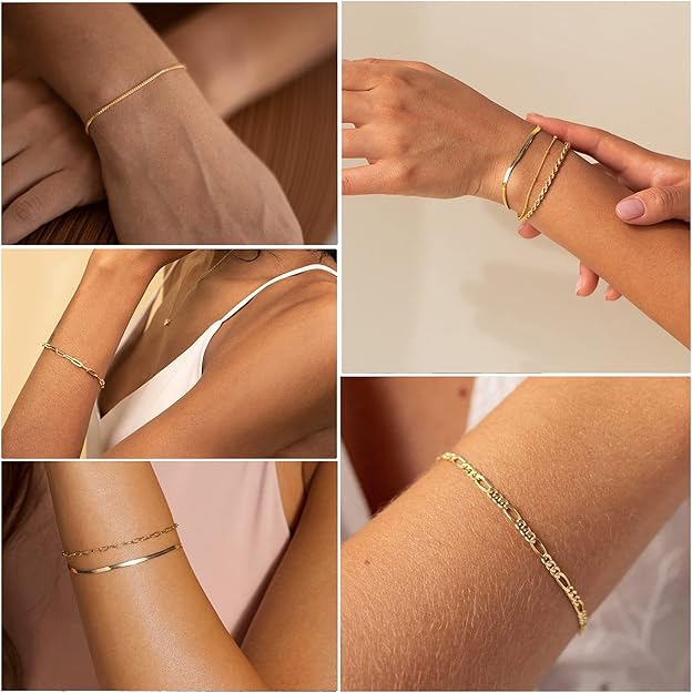 Gold Isabella Vernetta Bracelet Set