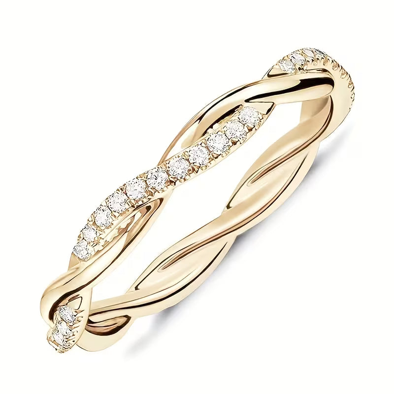 Gold Accent Ring with Dual Style Options