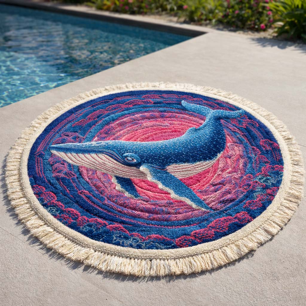 Serviette de Plage Ronde Baleine