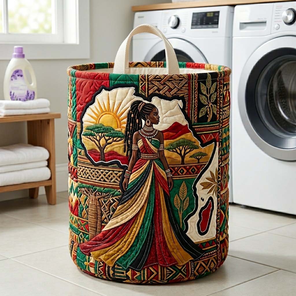 Queen Essence Quilted Laundry Basket