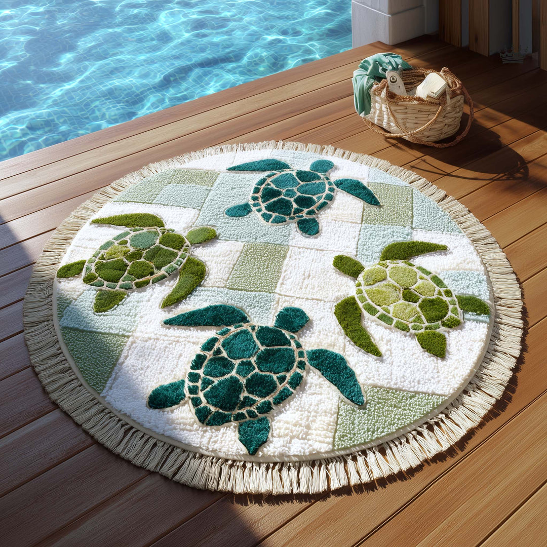 Round Beach Towel  Tropic Nomad