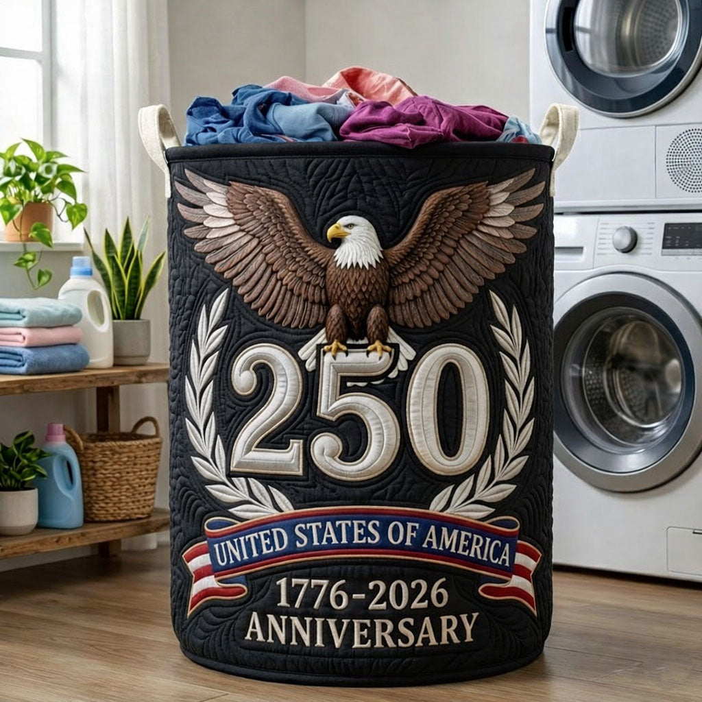 Classic Quilted Laundry Hamper