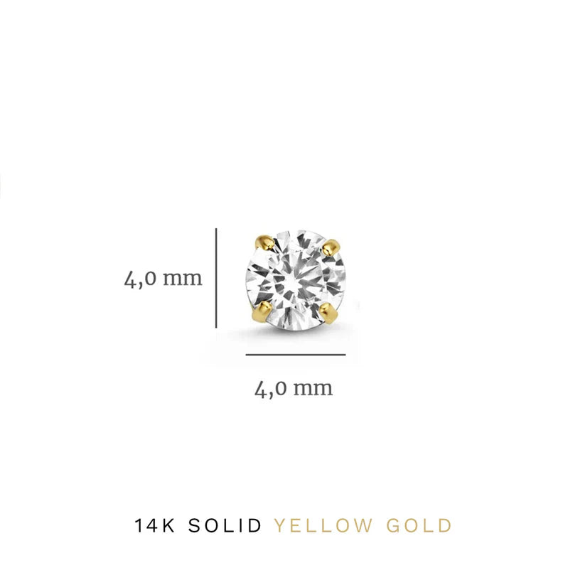 Dara Brillane Gold Stone Earrings Set