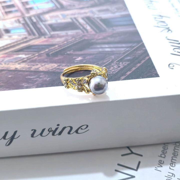 Freshwater Pearl Zircon Ring