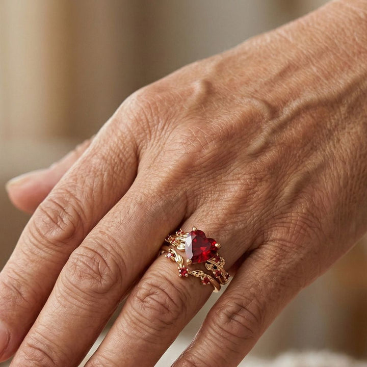 Katarina Ruby Ring Set