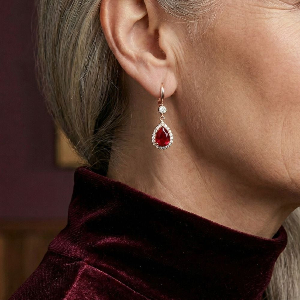 Honorine Ruby Earrings