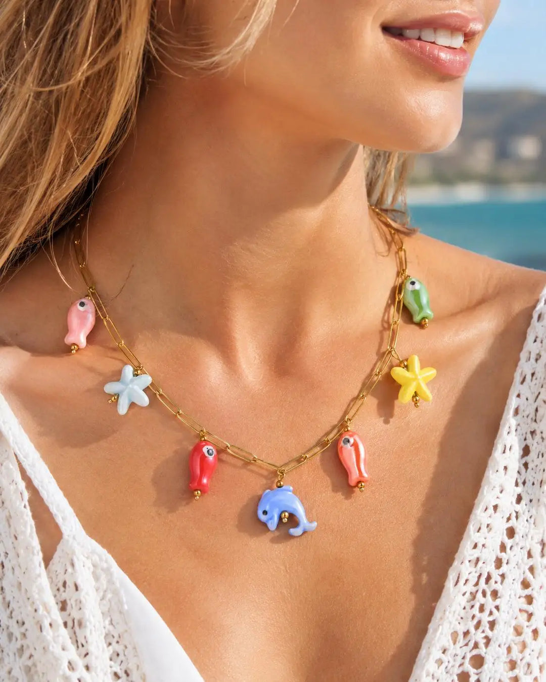 Seaside Charm Pearl Necklace