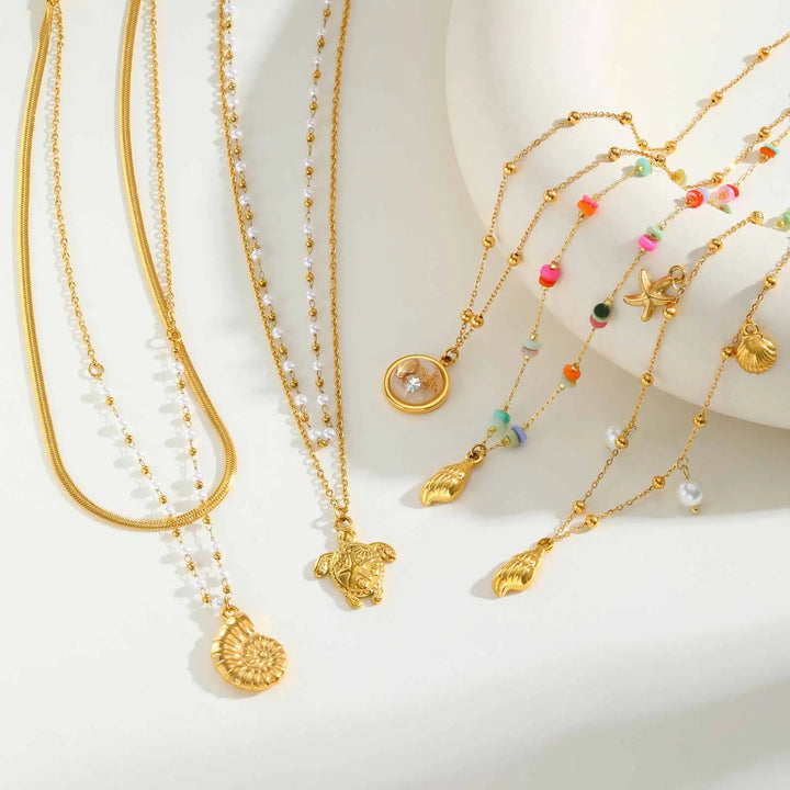 Seaside Charm Pearl Necklace