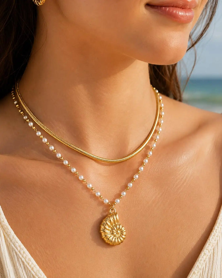 Seaside Charm Pearl Necklace