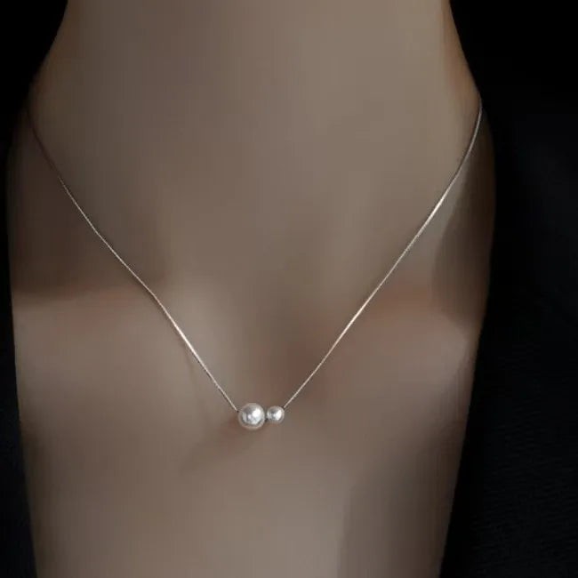 Dainty Pearl Drop Necklace