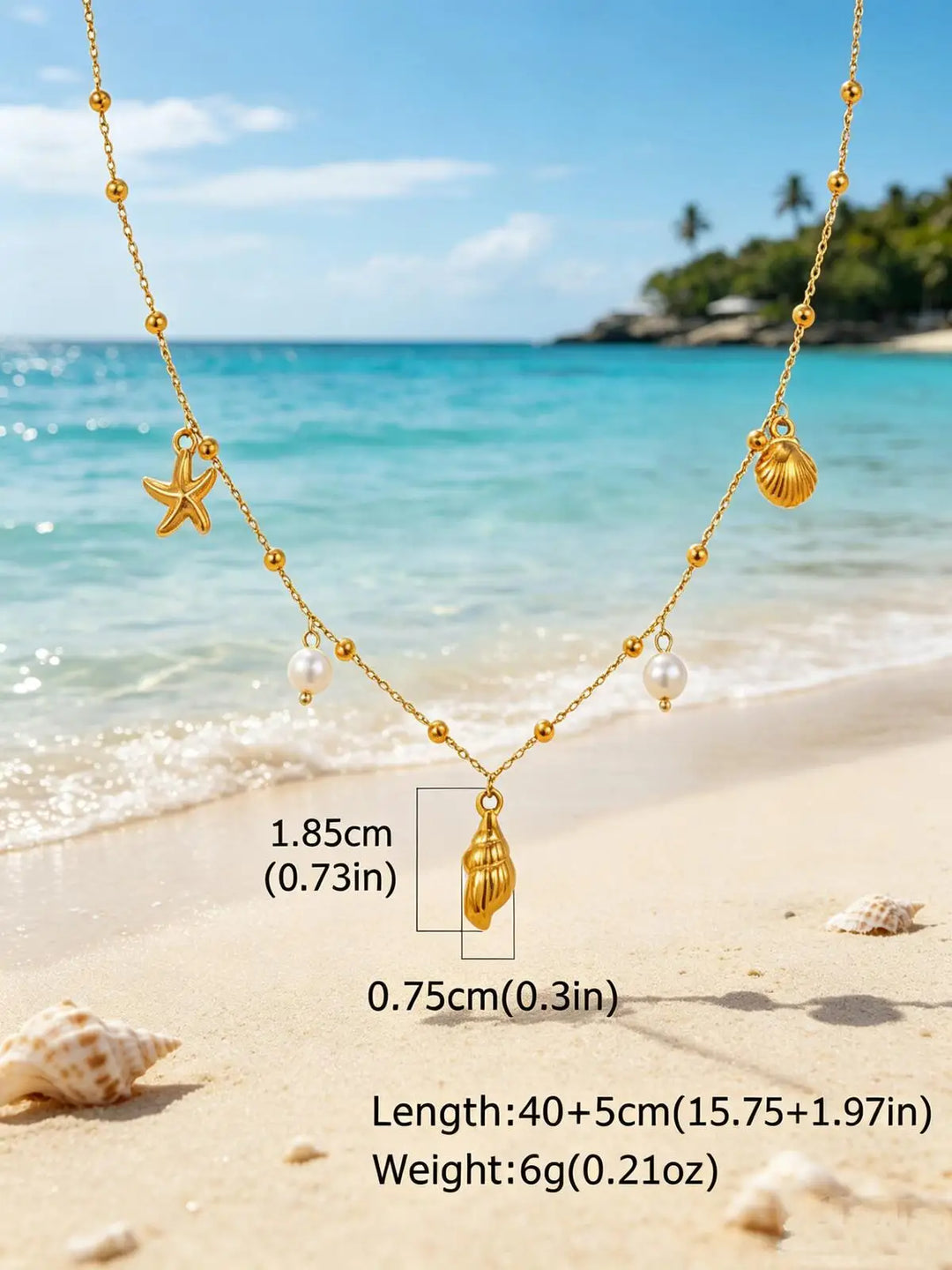 Seaside Charm Pearl Necklace