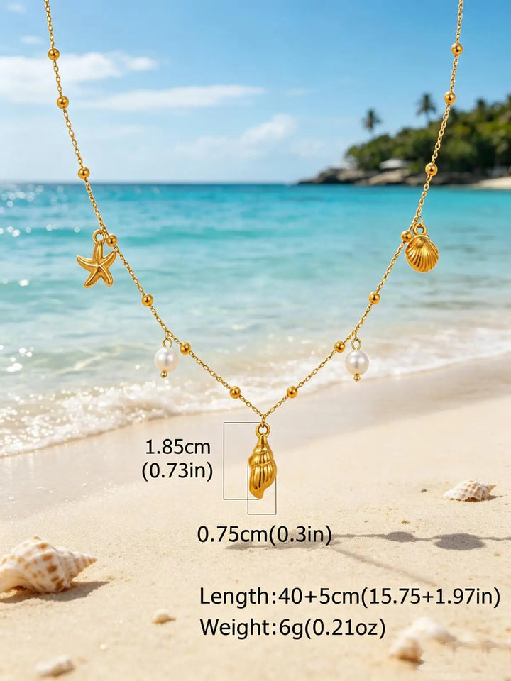 Seaside Charm Pearl Necklace