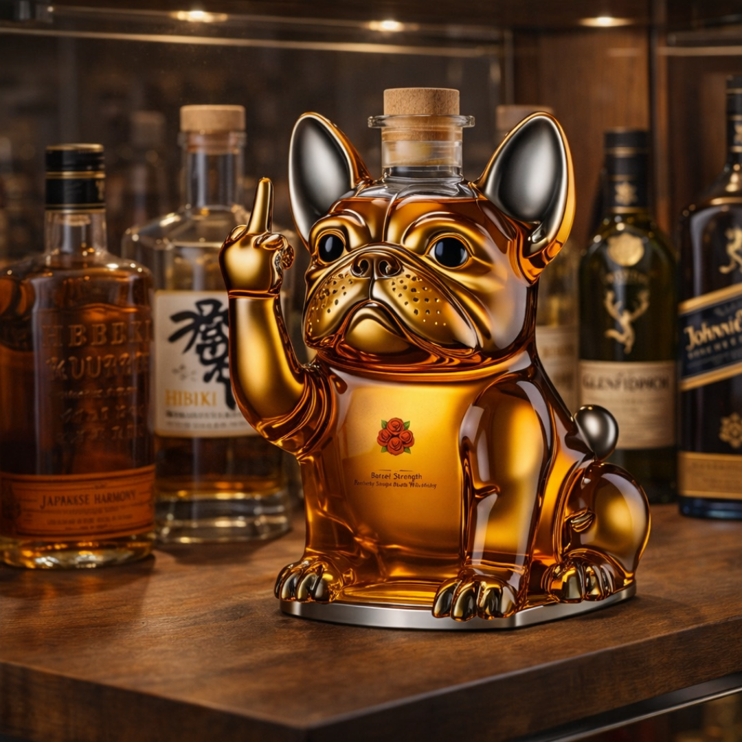 Dog-Themed Whisky Bottle