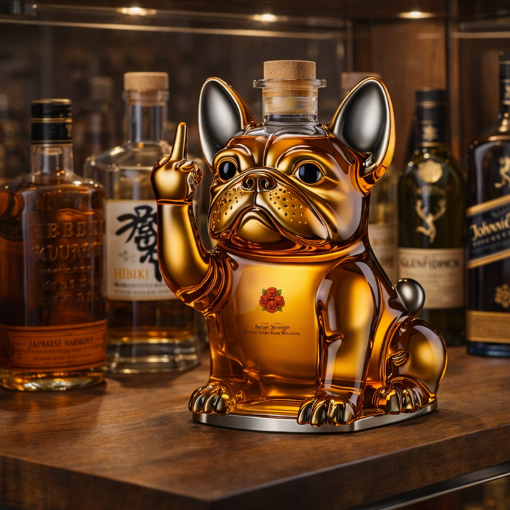 Dog-Themed Whisky Bottle