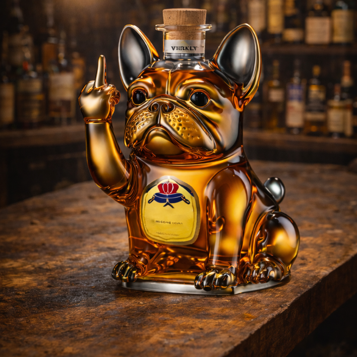 Dog-Themed Whisky Bottle