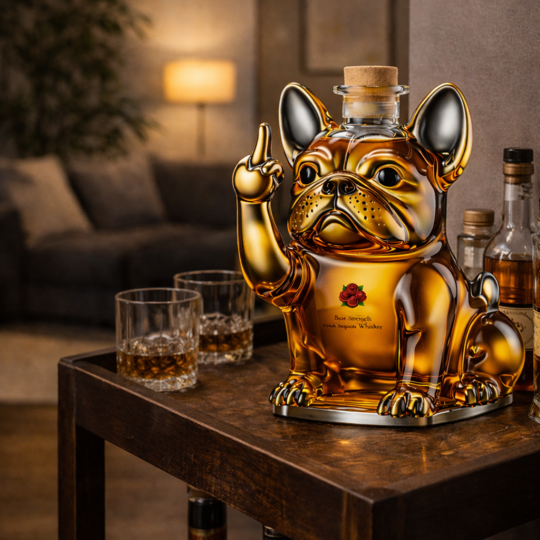 Dog-Themed Whisky Bottle