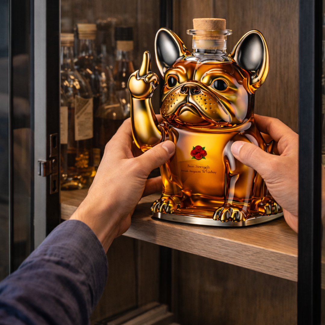 Dog-Themed Whisky Bottle