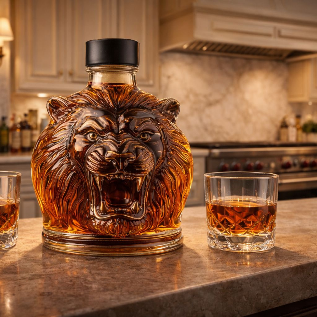 Lion Edition Whiskey Bottle