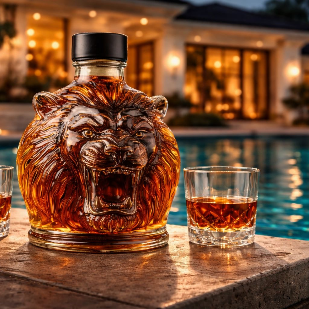 Lion Edition Whiskey Bottle