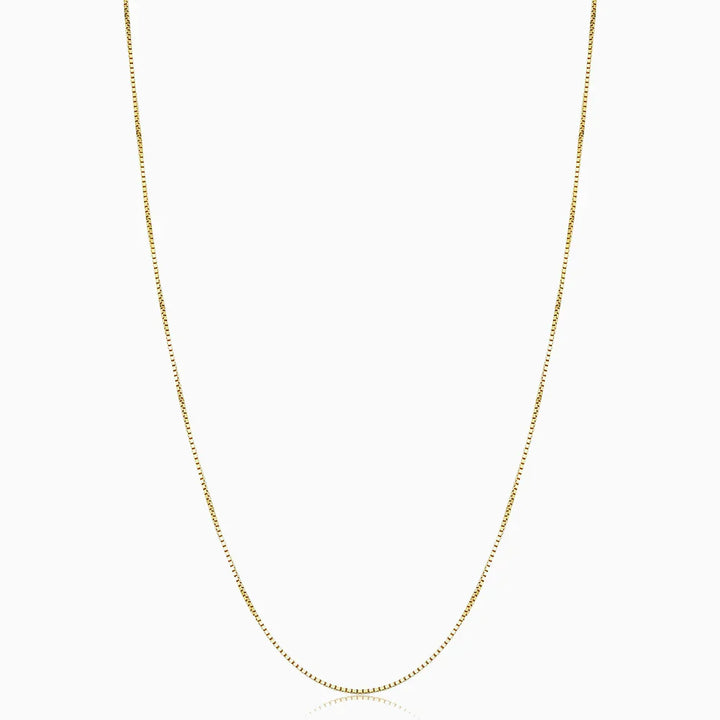 Gold Bodega Box Necklace