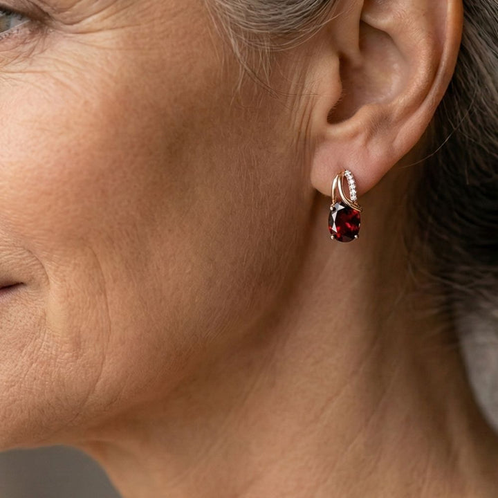 Genevieve Ruby Earrings
