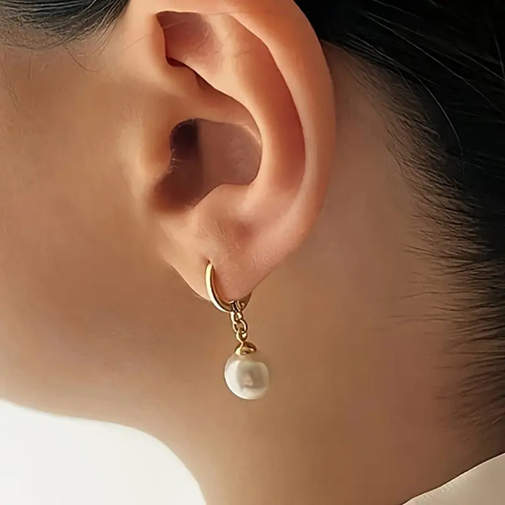 Elegant Gold Pearl Jewelry Set - Golden Grace Collection