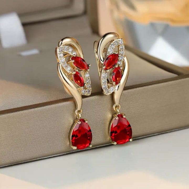 Camille Ruby Earrings