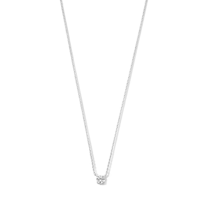 Gold Moissanite Stone Necklace by Cléa
