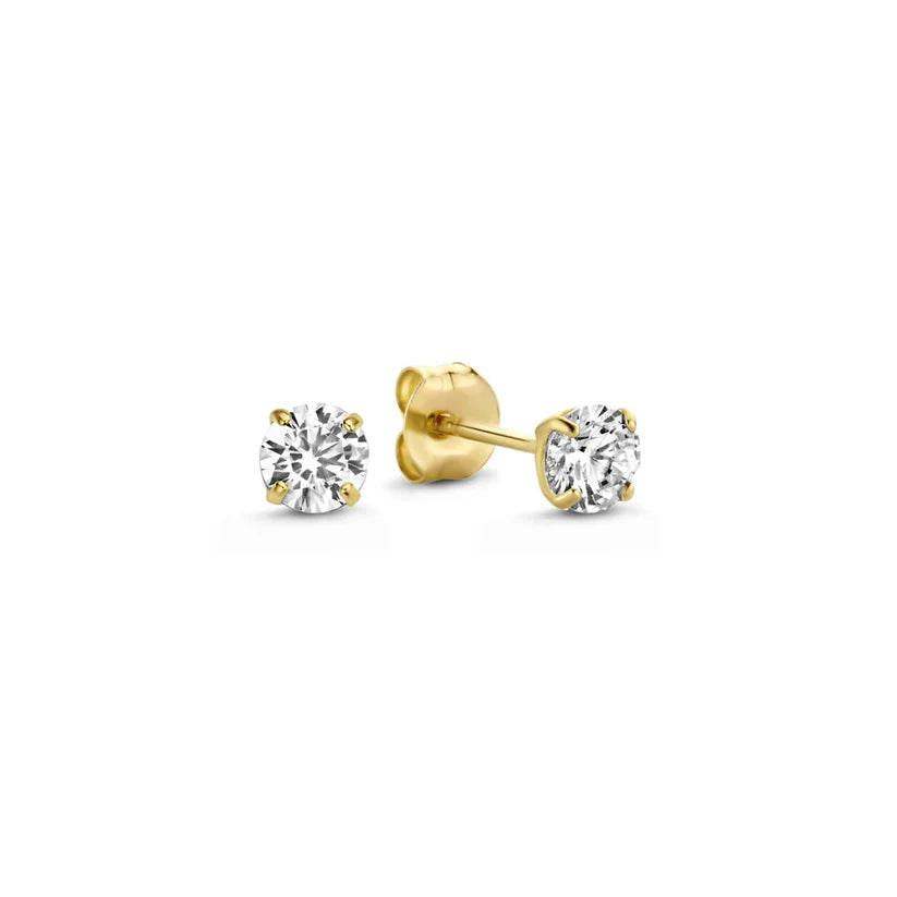Dara Brillane Gold Stone Earrings Set