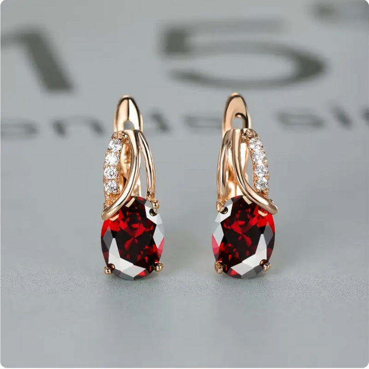 Genevieve Ruby Earrings
