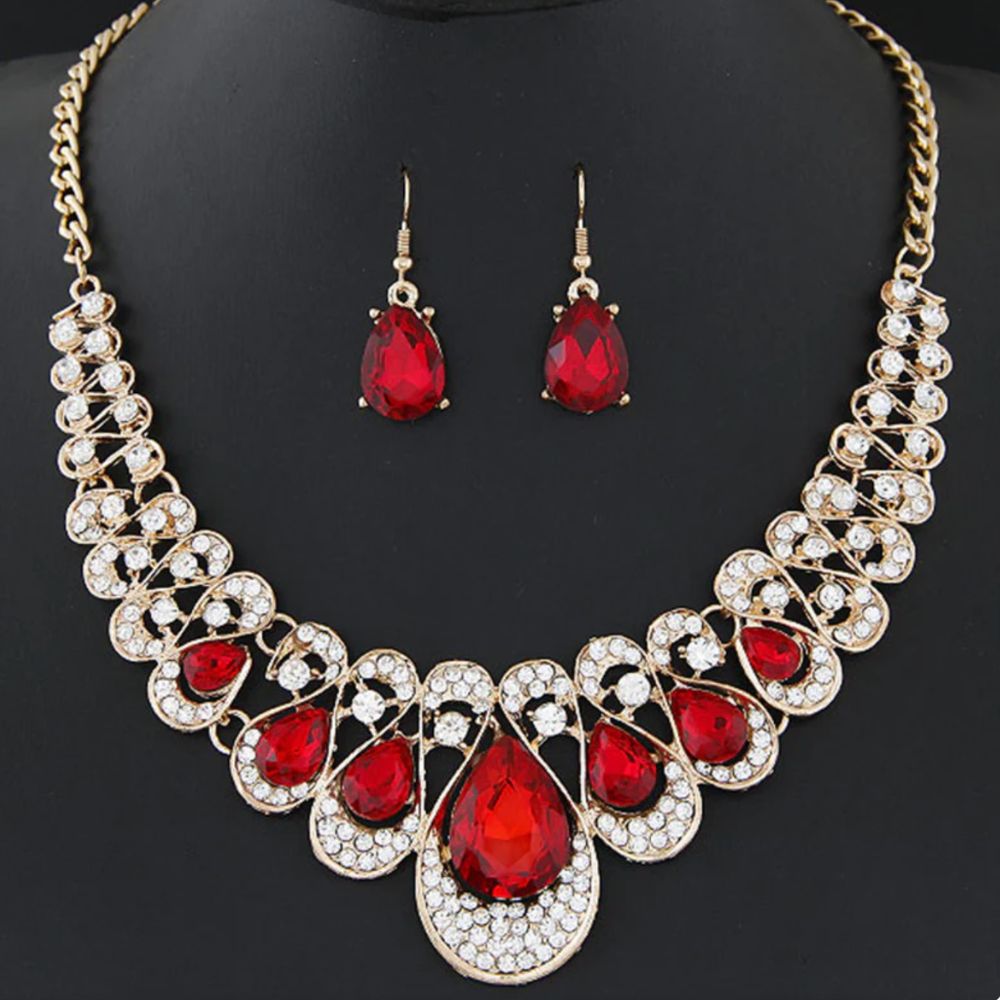Perrine Ruby Jewelry Set