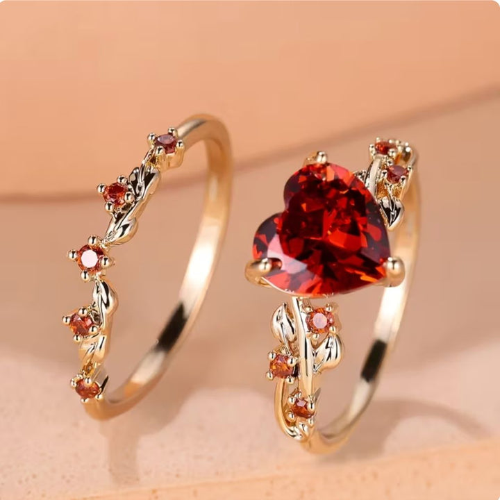 Katarina Ruby Ring Set