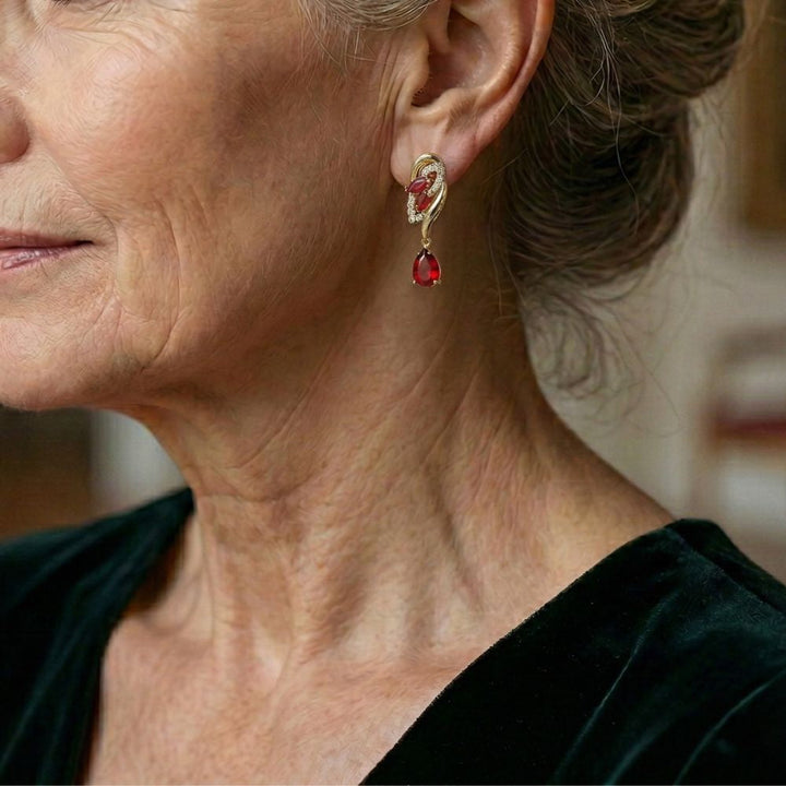 Camille Ruby Earrings