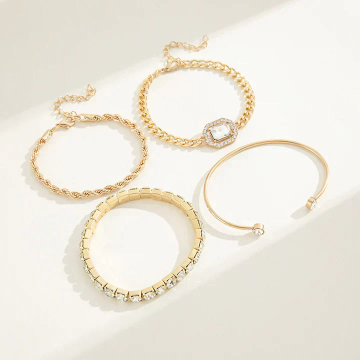 Gold Domitia Calvina Bracelet Set