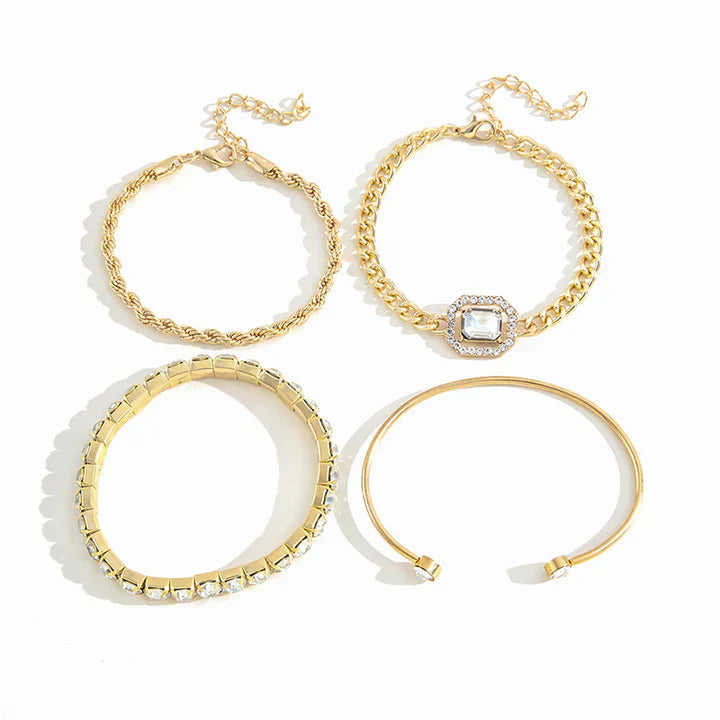 Gold Domitia Calvina Bracelet Set